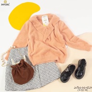 7-15kg _ Super cute and soft rabbit fur sweater for girls 7M to 3Y