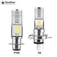 HUAIHAO 1Pc P15D H4 LED Motorcycle Headlight Moto Bulbs For MotorBike Scooter ATV HeadLamp 9V-85V 60