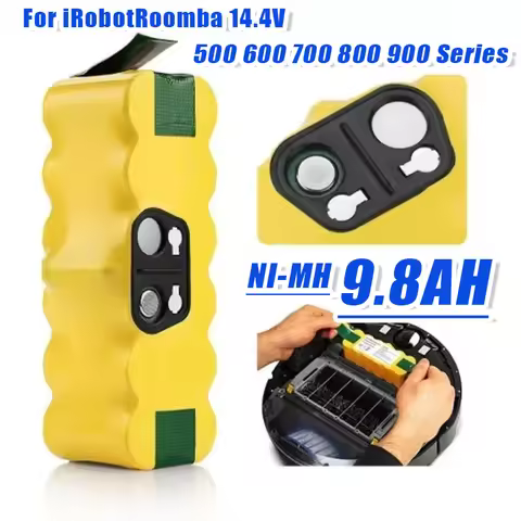6800mAh Battery 14.4V For iRobot 500 600 700 800 900 Series Battery for iRobot Roomba 14.4V 620 650 
