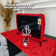 Plain TV Headband Size 24-32 in + TV Tablecloth Size 100x50cm and Remote Cover