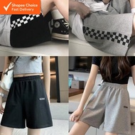 Korean Style Plus Size Wide Leg Loose Fit Sports Shorts for Women P25