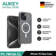 Ready || Aukey Iphone 15 Series Premium Clear Case With Magsafe