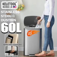 30L/38L/50L/60L Kitchen Dustbin stainless steel dustbin dustbin with cover 不锈钢垃圾桶 house dustbin kitc
