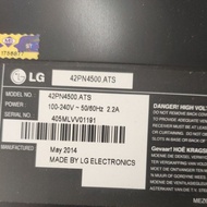 LG PLASMA TV 42PN4500.ATS POWER BOARD MAIN BOARD Y/Z BOARD TCON BOARD BUFFER BOARD LVDS CABLE