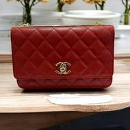 CHANEL 紅金Trendy WOC 22開