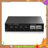 sanhui2.5Gb Switch 4 Port 2.5G Unmanaged Network Switch with 2 Port 10GbE + Slot Home Setup Ethernet