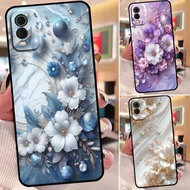 Nokia C31 / C32 case printed with luxurious flower pattern