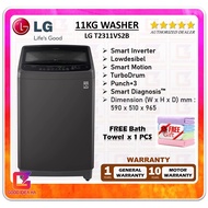 【BEST PRICE】LG 11kg Top Load Washer with Smart Inverter T2311VS2B