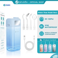 Airuidu Water Flosser Portable&Foldable Oral Irrigator 4 Speed Level 200ML IPX8 Waterproof CF600