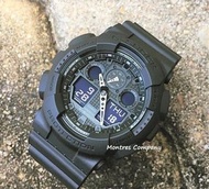 Montres Company 香港註冊公司(33年老店) 卡西歐 CASIO G-Shock 防磁 黑色 超大錶徑 GA100 GA-100 GA-100-1 GA-100-1A GA-100-1A