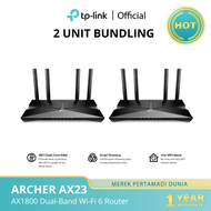 Router WiFi 6 Gigabit Dual-Band Archer AX23 AX1800 TP-Link 4×Antena CPU Dual-Core 1024-QAM OFDMA Rou