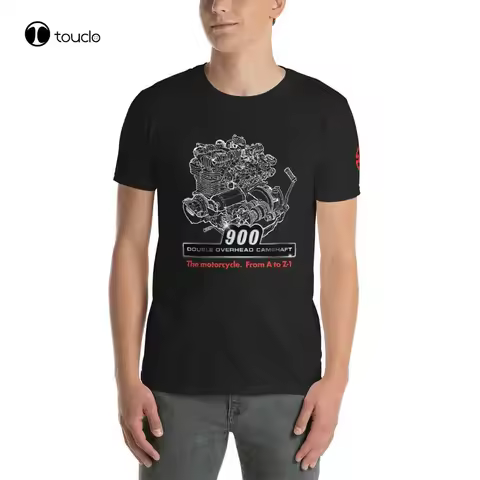 1972-75 Kawa Z1 900 Dohc Tribute Short-Sleeve Unisex Motorcycle T-Shirt Custom Aldult Teen Unisex Di