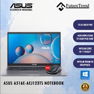 ASUS A516E (AEJ123TS)/I5-1135G7/4GB (ON BD)/512GB/15.6"FHD/WIN10+H&S 2019/2 YR