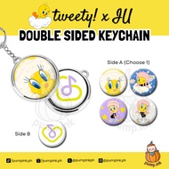 [Pump Ink Ph] TWEETY! x IU Double Sided Keychain | KPOP Merch | Fanmade