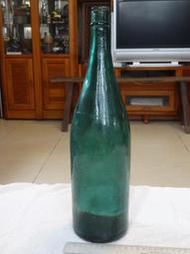 玻璃瓶(15)~早期~無蓋~大醬油瓶~高約40CM~南~氣泡玻璃~懷舊.擺飾.道具