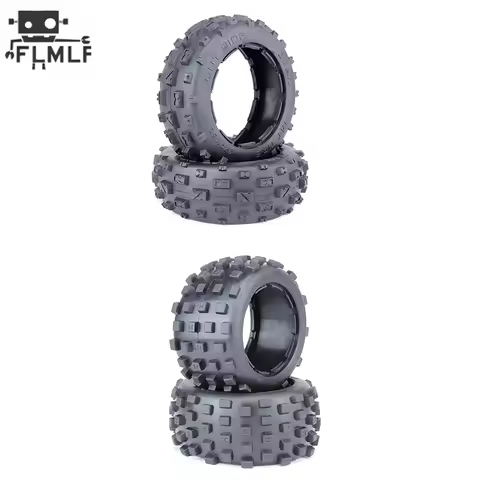 Rc Car Front or Rear Knobby Tyres Skin 2pc for 1/5 HPI Rovan Kingmotor Baja 5B Ss Buggy Parts