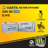 [Installation Provided] Varta AGM DIN80 LN4 Auto Start Stop Car Battery Bateri Kereta OEM Brand for 