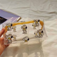 Super Cute Cartoon Snoopy Large Capacity Waterproof Zip Pencil Bag Pencil Case Storage Bag (2 Colors
