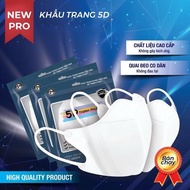 COMBO 200 Khẩu Trang 5D Mask Cao Cấp Chống Tia UV Khẩu Trang Y Tế 3 Lớp Kháng Khuẩn 5D