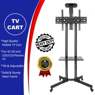 [TV Stand Cart] For 32" to 58" inch LCD LED Plasma TV Portable Mobile TV Bracket Stand Trolley With Adjustable Rack