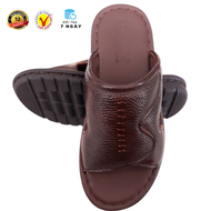 Dép Nam Da Bò Cao Cấp HKT Shop Da Thật DN899