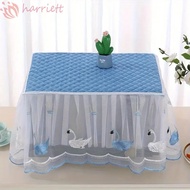 HARRIETT Oven Cover, Dust Proof Yarn Edge Microwave Dust Cover, Household Rectangle Pastoral Style Insulated Tablecloth Kitchen Appliances