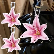 1/2/4Pcs Lily Flower Keychains - Bag Accessories - Fashion Phalaenopsis Orchid Keychain - Simulation