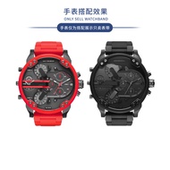 Suitable for Dissay DZ7396 DZ7370 DZ4289 Rubber-Coated Steel Watch Strap Stainless Steel Bracelet 24