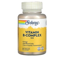 Vitamin B Complex 100, Vitamin B Complex 100, B100, B 100, B100 VegCaps, Solaray