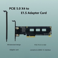 JMT PCI-E 5.0 X4 Gen5 To E1.S SSD Adapter Card Convert To GENZ-1C Interface Support PCI-E X16 / X8 /