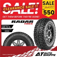 (Clearance Year 2022) Radar Renegade RT+ 16" Tyre 265 70 R16 4X4 4WD (1 Tire)
