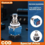 1/3Pcs Button Direct Conversion Switch 9 Pin 3PDT Latching Guitar Switch Guitar Effects Pedal Box St
