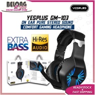 YESPLUS GM-103 LED GAMING HEADSET HIGH SOUND ORIGINAL / MIC / 4D PRUE SOUND / NOISE REDUCTION / SUPE