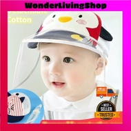Baby Infant Hat Cover Safety cap Detachable face shield for bayi Full Face Cover Protective Cap Flip Visor Anti Dust