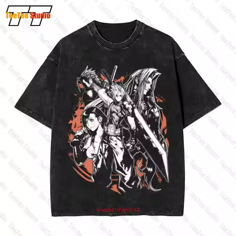 Final Fantasy Vii 7 Vintage Oversized T-Shirt NCDP