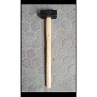 STONE HAMMER 3KG (6LBS) WOODEN HANDLE STONE HAMMER 6LBS 3 KG WOOD HANDLE SANDS GODAM