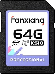fanxiang 64GB SDXC Memory Card, SD Card, UHS-I, C10, U3, V30, Full-HD & 4K Video, Up to 95/45 MB/s R