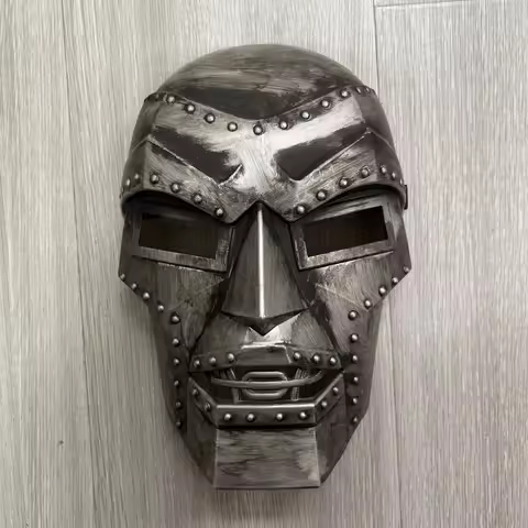 Dr Doom Mask Cosplay Victor Von Doom Thicken Plastic Masks Halloween Carnival Dress Up Party Costume