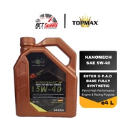 TopMax NANOMECH - Ester & P.A.D Base Fully Synthetic Engine Oil SAE 5W-40 (4 L)