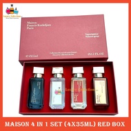💯% MFK Pour Femme 4in1 Perfume Set 4x35ml Red Box
