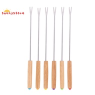 Stainless Steel Chocolate Fork Hot Pot Forks Cheese Fruit Dessert Fork Fondue Melting Skewer Kitchen Tools