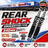 SMASH REAR SHOCK SMASH110/115 340MM FOR SMASH BLACK CHROME 340MM 1101@