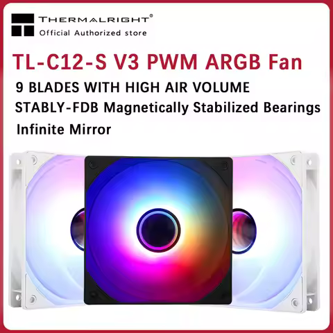 Thermalright TL-C12B-S V3 12CM ARGB PWM Infinity Mirror Lighting Fan