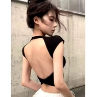 Backless top cross cupbra