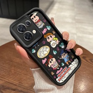 OPPO Reno 7 4G OPPO Reno 8 4G F21 Pro F21s Pro Case hp kasus krayon chan-chan pattern Silicone soft 
