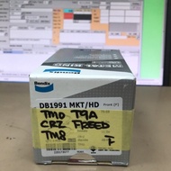 BENDIX METAL KING HONDA CITY TMO/T9A 08-18 CRZ JAZZ 08-18 FRONT BRAKE PAD