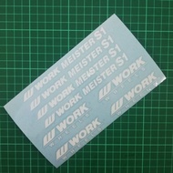 Sticker rim work Meister S1white