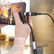 PeaceShells 1Pcs Woven 12CM PD Jack Cable Universal Portable 2 IN 1 USB C Headphone Adapter 10W Dong