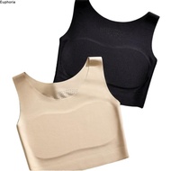 EUPHORIA Liquid Foundation Underwear, Ice Silk Material U Neck Design Invisible Seamless Bra, Slimmi