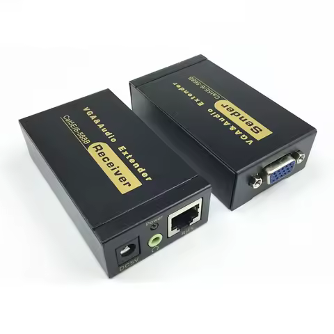 Up To 100M By CAT5e CAT6 Cable With AV Audio Port VGA UTP Extender Repeater hdmi splitter dropship s